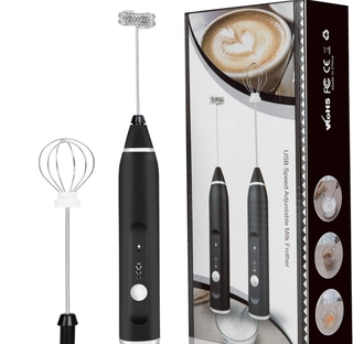 Máy Đánh Trứng, Đánh Sữa Và Tạo Bọt Cafe Di Động Cầm Tay 3 Tốc Độ Sử Dụng Pin Sạc Cao Cấp