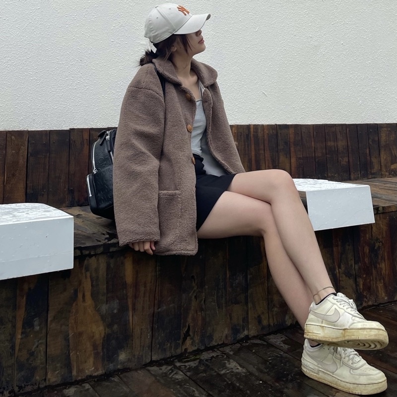 KIM - TEDDY JACKET - Áo khoác lông cừu 2022