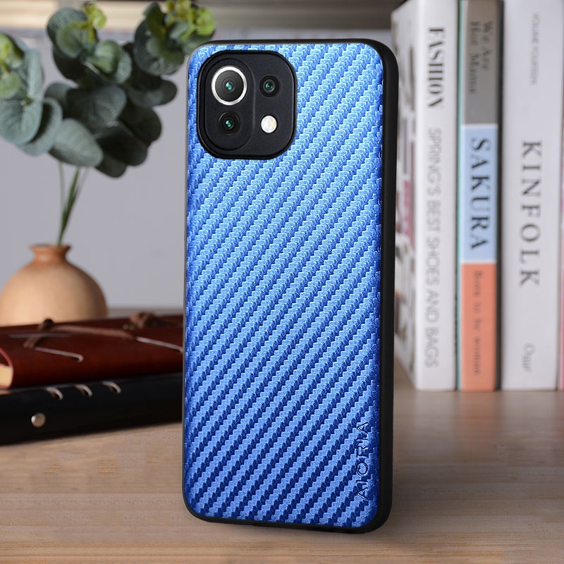 Ốp Điện Thoại Mềm Họa Tiết Sợi Carbon Cho xiaomi mi 11 lite ultra 5G 11 lite ultra