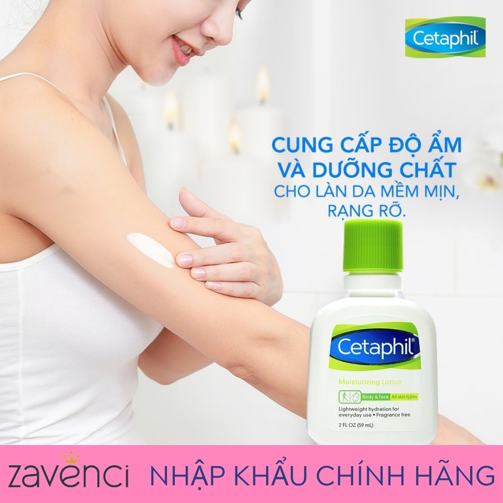 Sữa dưỡng ẩm SDA129034 CETAPHIL MOISTURIZING LOTION Cấp Ẩm Dành Cho Mặt Và Toàn Thân (59ML)