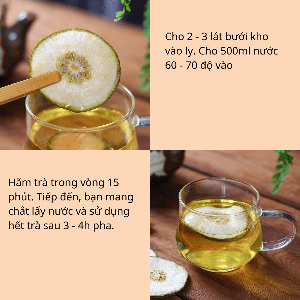 Bưởi lát sấy lạnh - Gói 250 gram