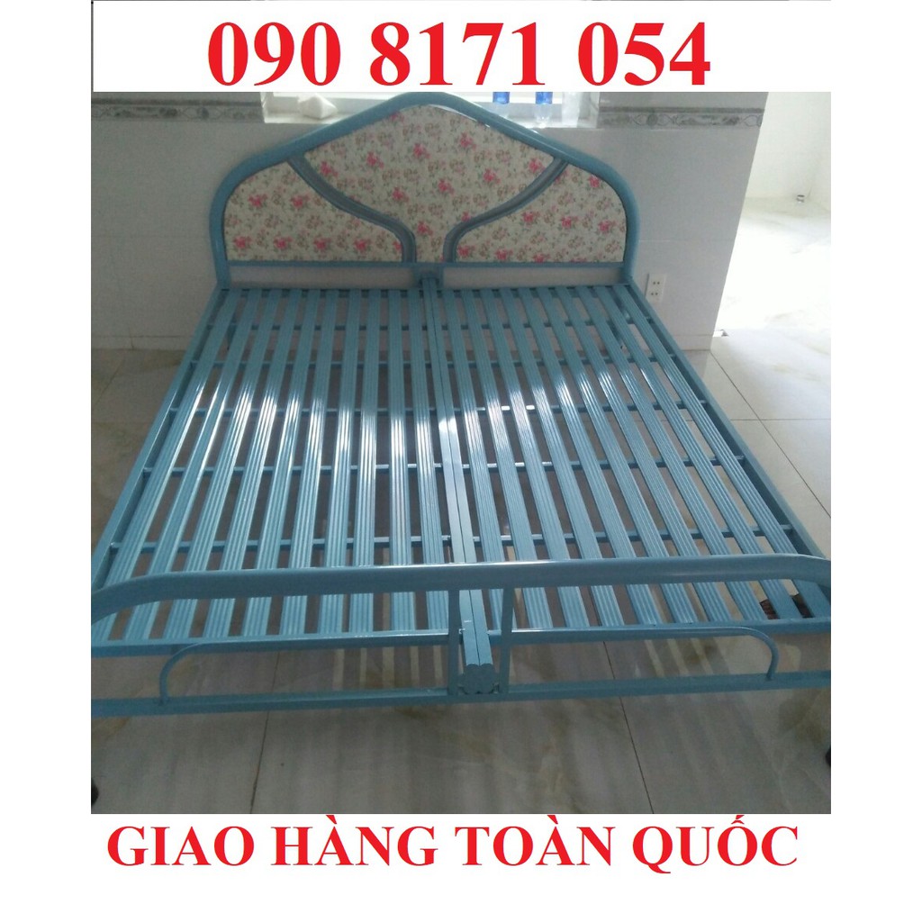 giường sắt đơn 80cm 1m 1m2 1m4 1m6 1m8 dài 2m giao hàng toàn quốc, bảo hành 2 năm tại nhà