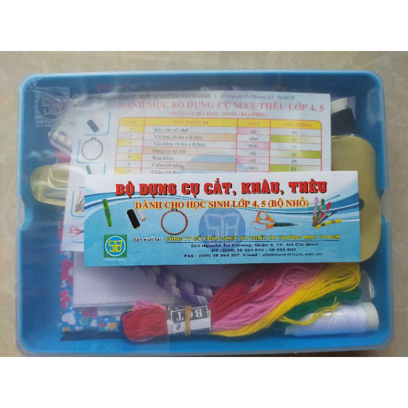 Bộ Dụng Cụ Cắt Khâu Thêu Lớp 4 , 5