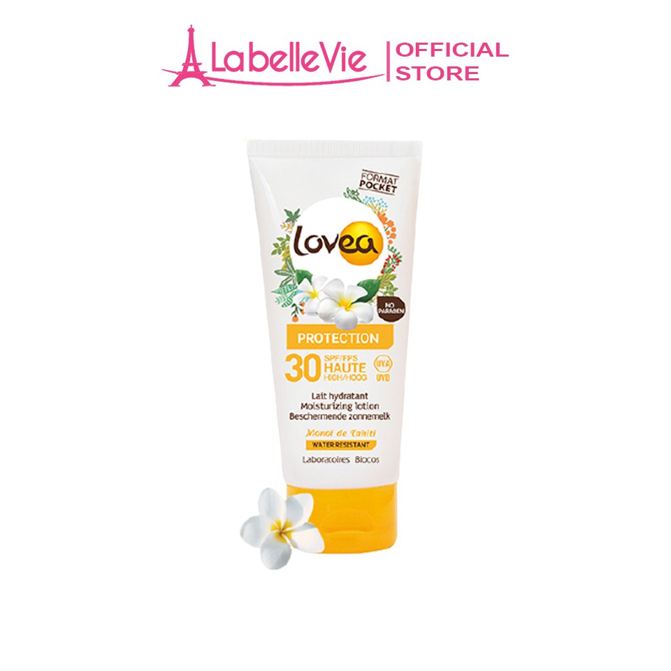 Kem chống nắng dưỡng da Lovea SPF 30 tinh chất hoa sứ trắng 90ml