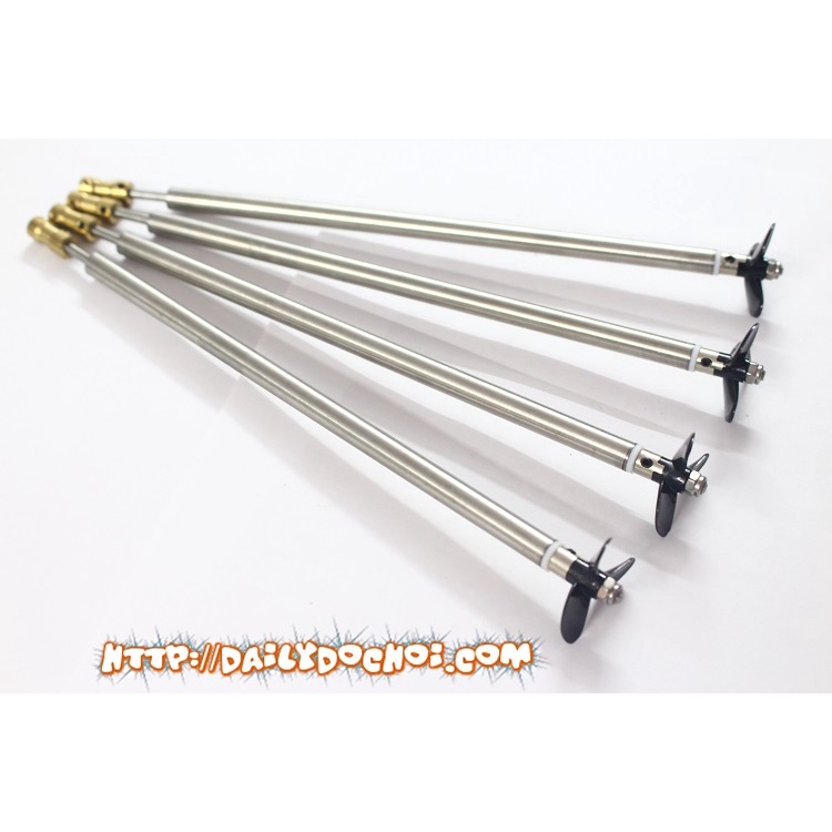 Trục chân vịt khớp cứng kèm chân vịt lõi 4mm kích thước dài ngắn khác nhau