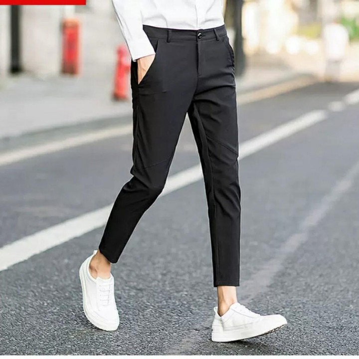 Quần tây nam hàn quốc dáng ôm co giãn, khồng xù và không nhăn