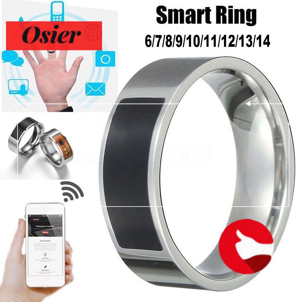 👒OSIER🍂 Intelligent Smart Ring Digital Stainless Steel NFC Android Phone|Fashion Magic Wearable/Multicolor