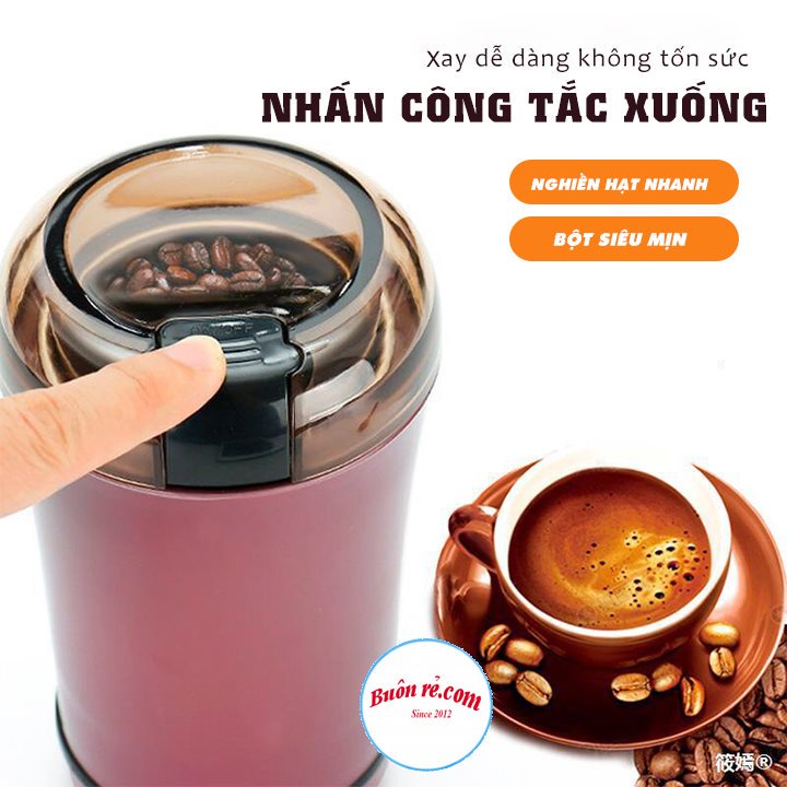 Máy xay hạt khô, xay các loại ngũ cốc nhuyễn mịn cao cấp  – Máy xay cà phê cầm tay mini 01496