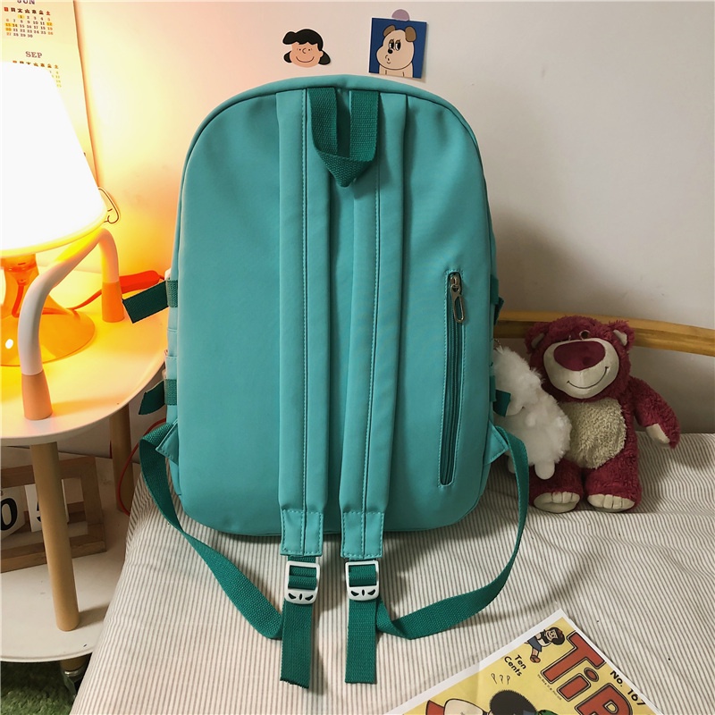Ba lô PRETTYZYS sức chứa lớn 15.6inch phong cách Hàn Quốc thời trang 2021 dành cho nữ