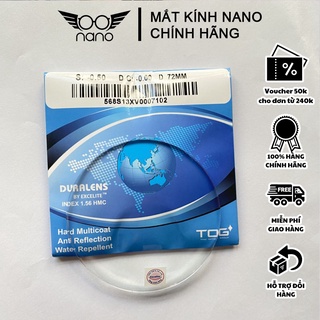 Tròng kính cận chống tia UV DURALENS EXCELITE NANO Chống chói, hạn chế bám nước mưa, chống trầy cao cấp