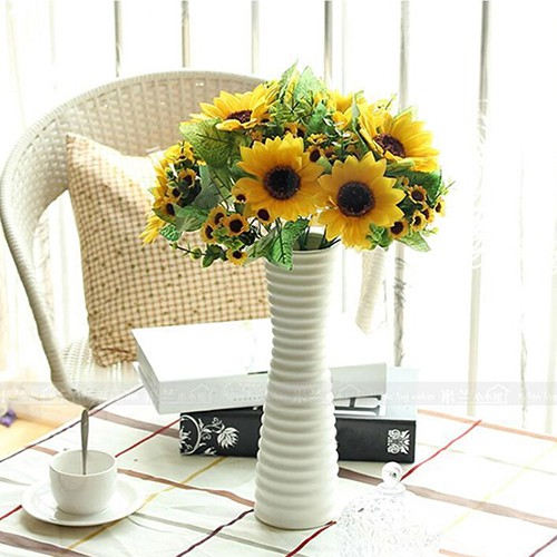 Bó Hoa Hướng Dương Giả 7 Bông Trang Trí Tiệc Cưới