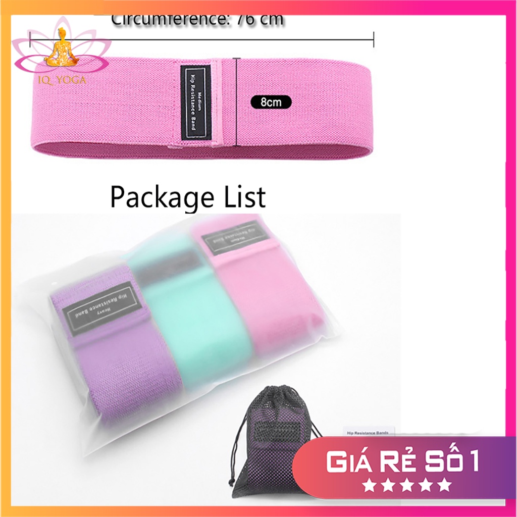 Set 3 dây kháng lực tập chân mông chính hãng Aolikes