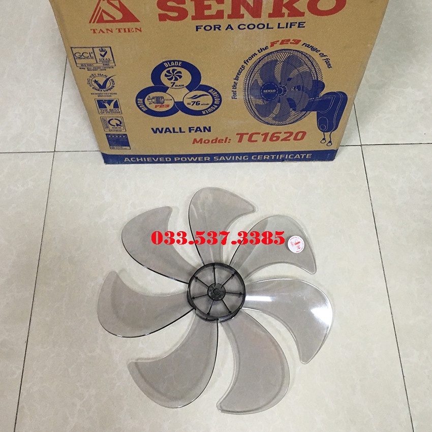 Quạt điện treo tường, quạt điện cơ treo tường SENKO 1620 (7 cánh)