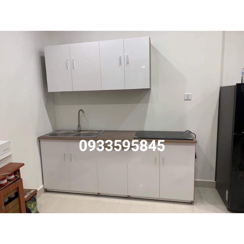 Combo Tủ Bếp Trên Dưới Nhựa Đài Loan Cao Cấp Siêu rẻ - Tủ nhựa Lê Phương