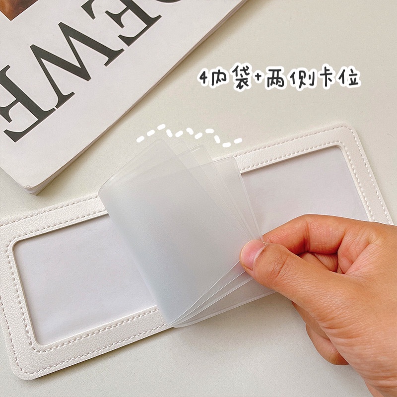 Ví Đựng Thẻ Đa Năng Họa Tiết Hoạt Hình Phong Cách Hàn Quốc Giá Đỡ