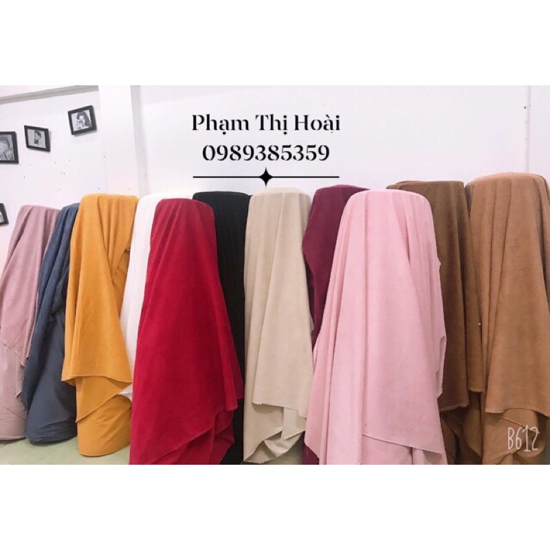 Vải nhung tăm trơn