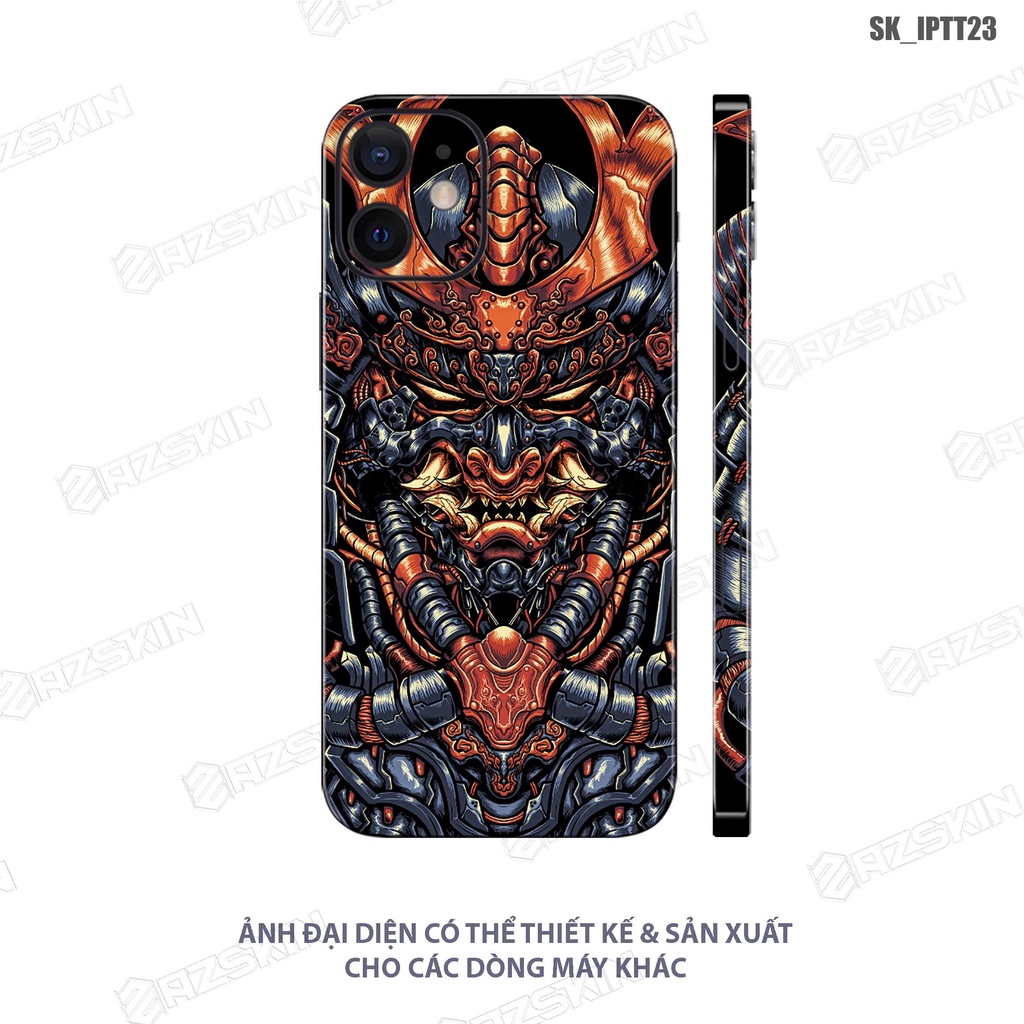 Miếng Dán Skin Tattoo Dành Cho IPhone 7 - 14 Pro Max |SK_IPHTT23| Chất Liệu Nhập Khẩu, Khuôn Cắt CNC Dán Full Lưng Viền