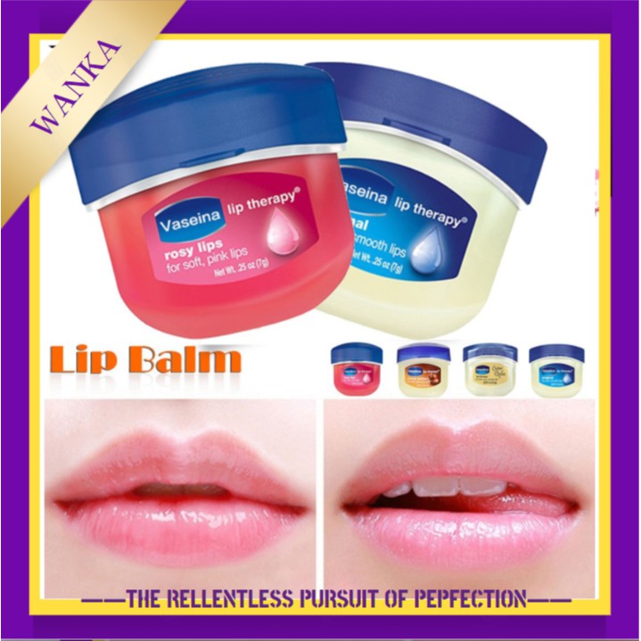 Son dưỡng môi VASEINA dạng hộp cấp ẩm làm mềm mịn môi