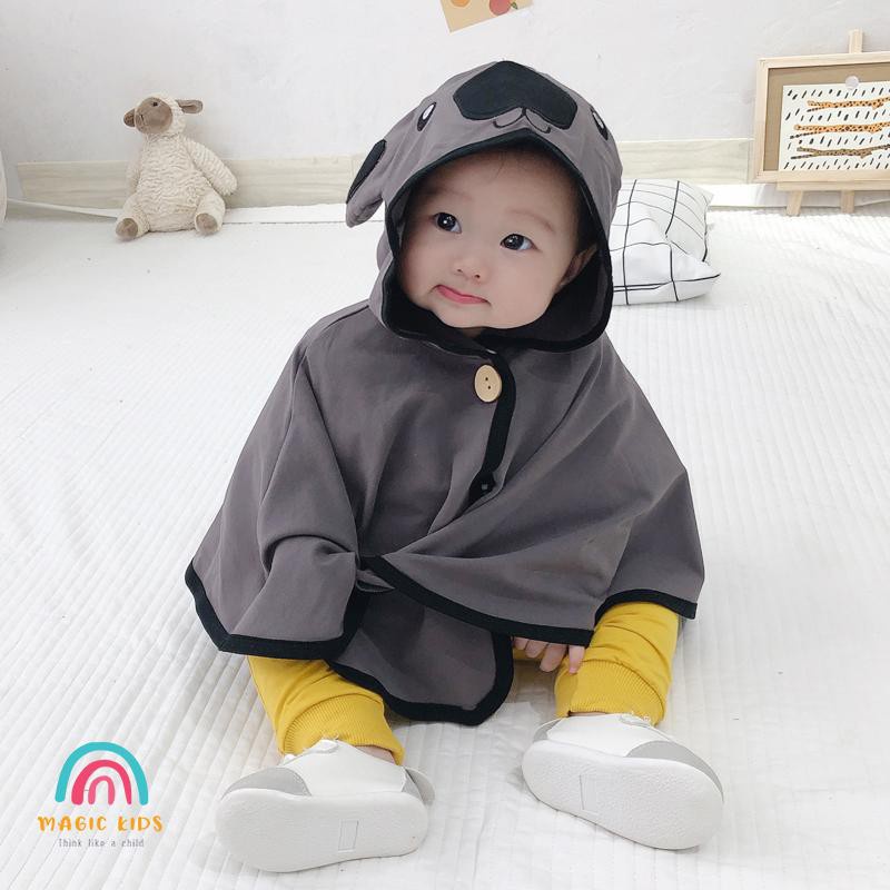 Áo Choàng Cánh Dơi Hình Thú Chống Nắng Chống Gió Có Nón Cho Bé | 100% COTTON Cho Bé Trai Bé Gái 7-15kg