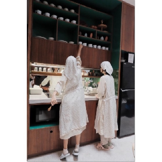 Yếm hoa linen tơ