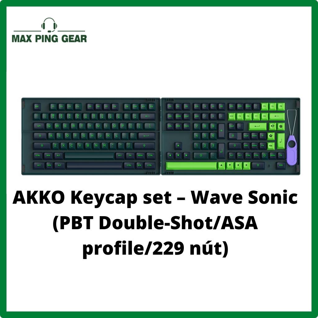 Nút Bàn Phím AKKO Keycap set – Wave Sonic (PBT Double-Shot/ASA profile/229 nút)