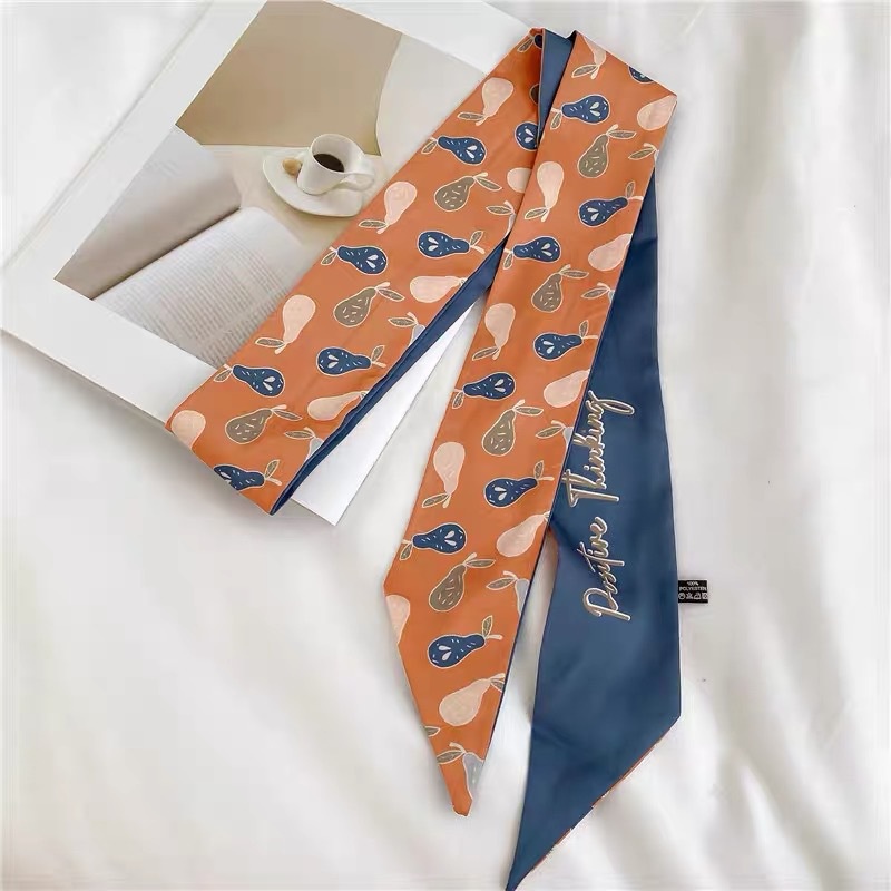 Khăn Choàng Cổ Nhỏ Bằng Ruy Băng Thắt Nơ Đa Năng Trang Trí Túi Xách Nữ