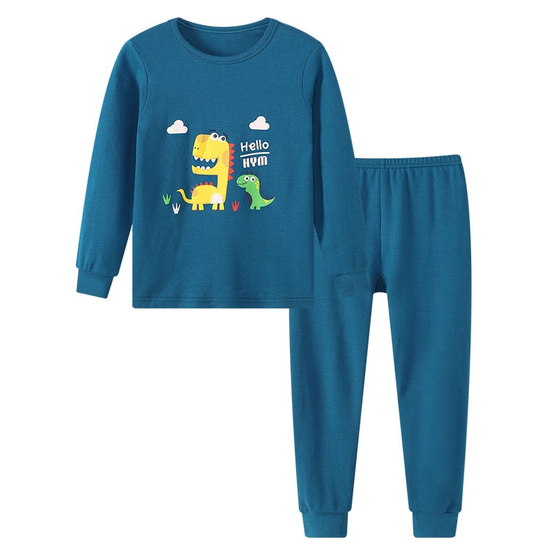 Bộ đồ ngủ pijama tay dài chất liệu vải cotton cho bé từ 2-12 tuổi