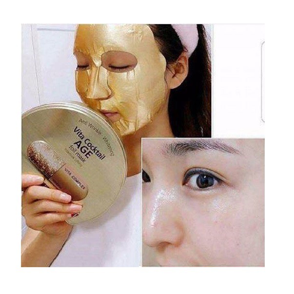 Hộp 10 Mặt nạ dưỡng da giúp nâng cơ, chống lão hóa BNBG Vita Cocktail Age Foil Mask - Intensive Lifting 30ml x 10