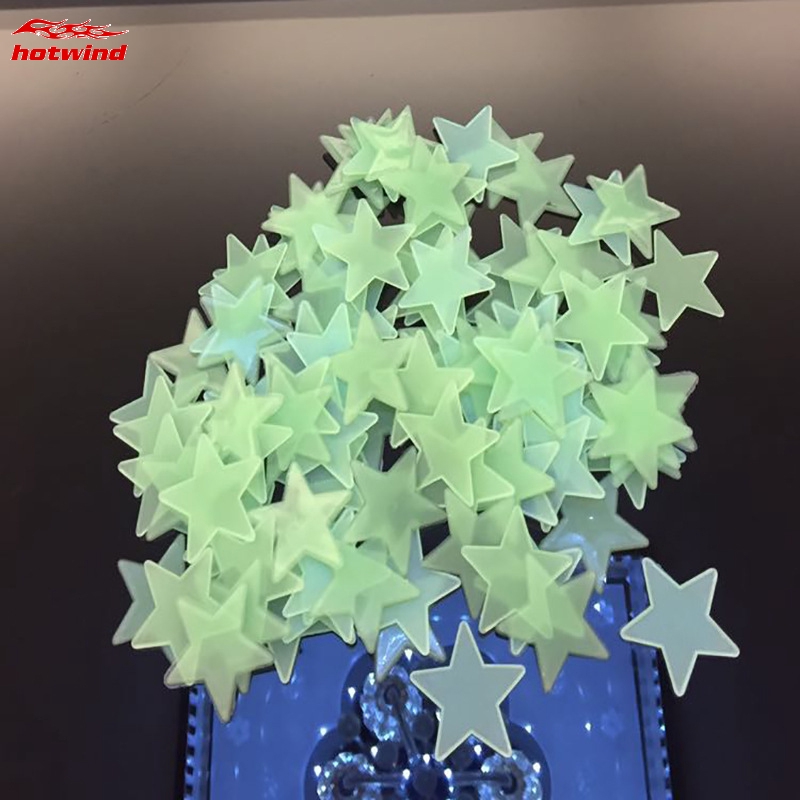 Set 100 ngôi sao dạ quang dán tường trần nhà trang trí