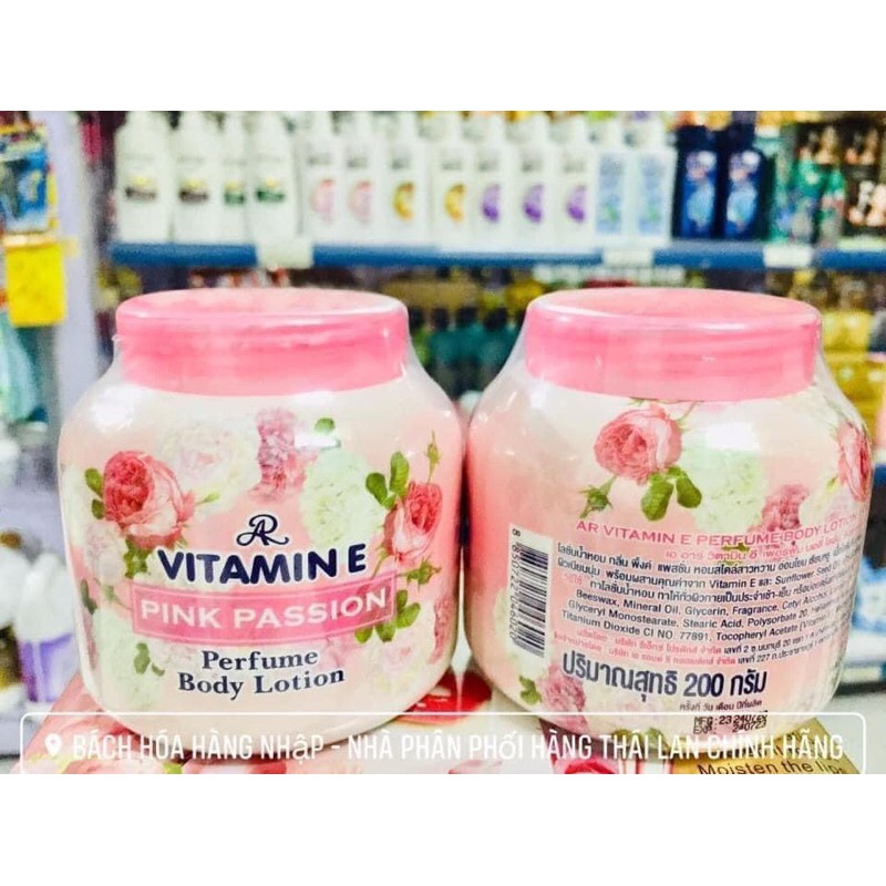 Dưỡng thể vitamin E hương hoa mẫu mới