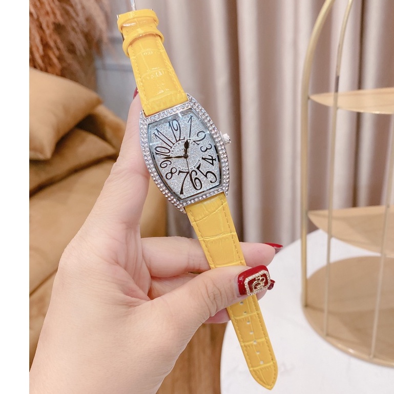 đồng hồ thời trang nữ đeo tay Franck muller full đá dây da cao cấp dễ thương chống nước chống xước khi sử dụng | BigBuy360 - bigbuy360.vn