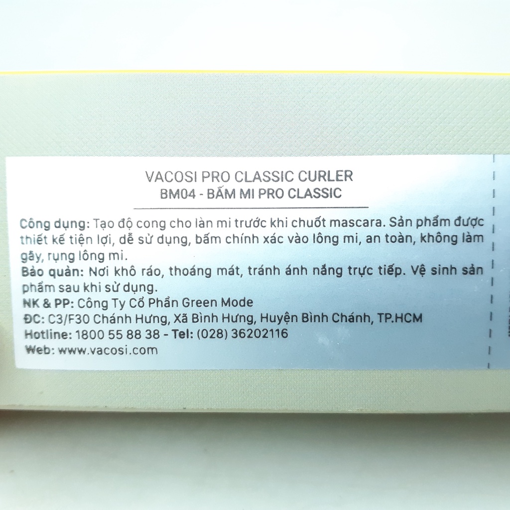 Bấm mi Lò Xo Mini BM06 Vacosi mini Portable Curler