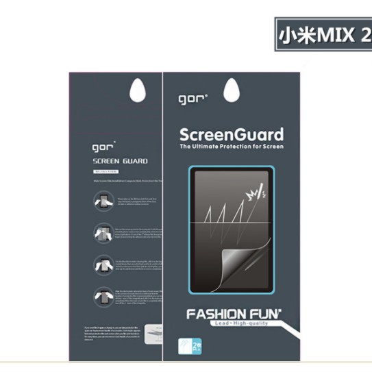 Dán dẻo Xiaomi Mi Mix 2 trong suốt không full siêu mỏng, không hở mép chính hãng GOR (3 miếng /1bộ) mimix 2