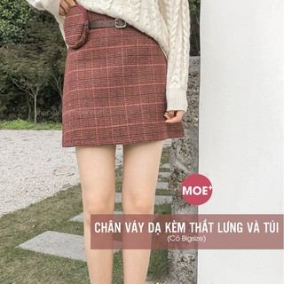 Chân Váy Dạ Kèm Túi Và Thắt Lưng _ CÓ BIGSIZE