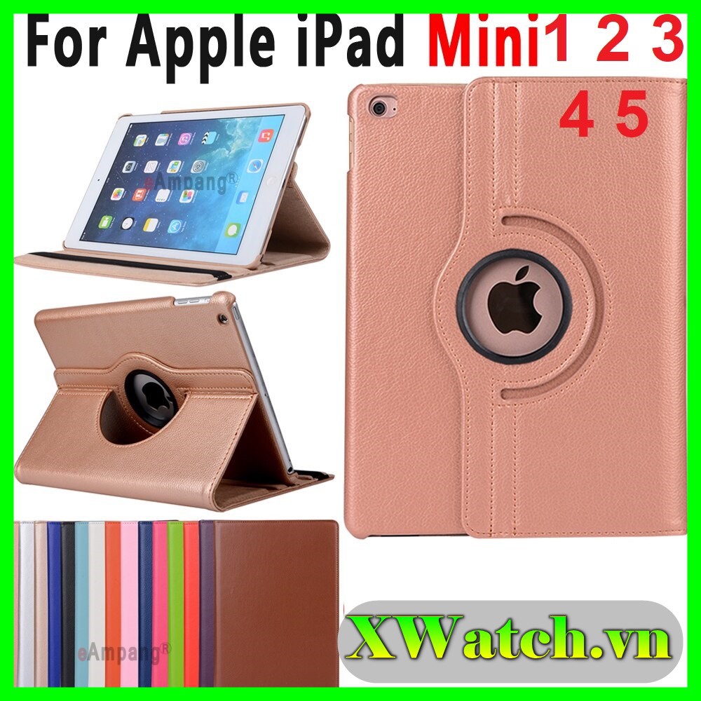 Bao da xoay 360 iPad Mini 1 2 3 4 5 cao cấp | BigBuy360 - bigbuy360.vn