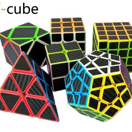 Combo 10 loại rubik Carbon + 10 đế