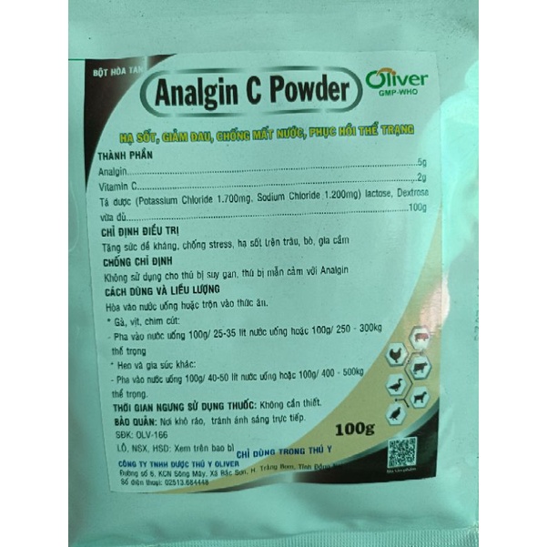 Analgin C gói 100g