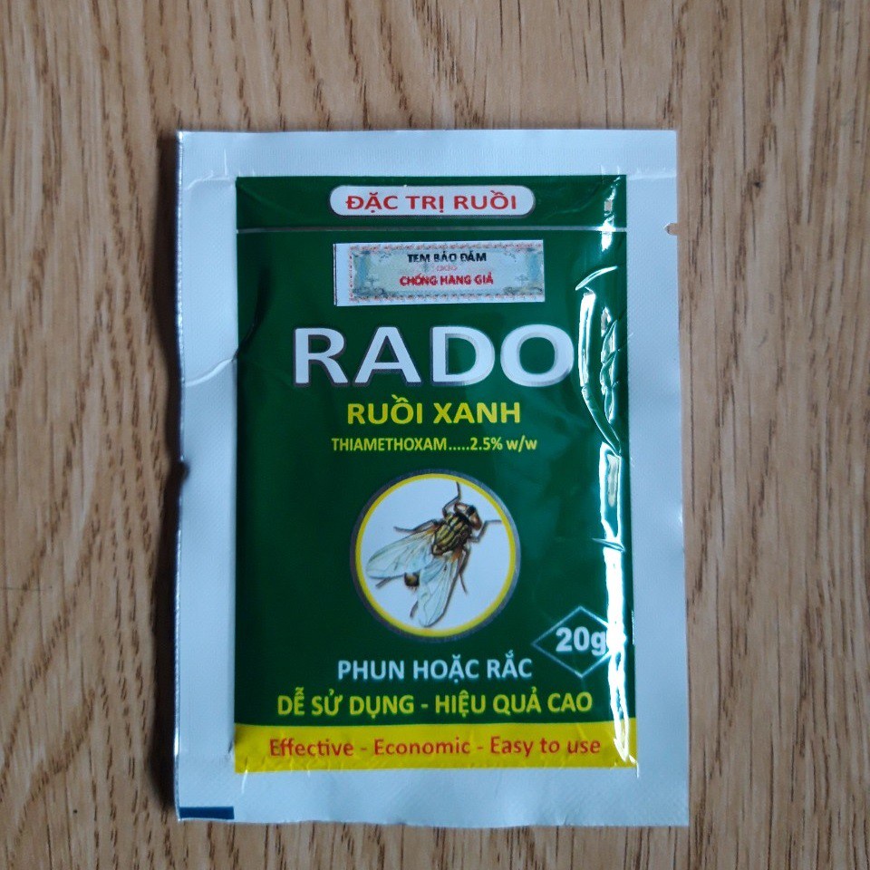 THUỐC DIỆT RUỒI RADO 20gram - DIỆT RUỒI HIỆU QUẢ 3 THÁNG DIỆT RUỒI TẬN GỐC HIỆU QUẢ DIỆT RUỒI NHÀ HÀNG QUÁN ĂN