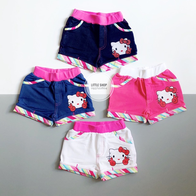 Quần short thun bé gái Kitty