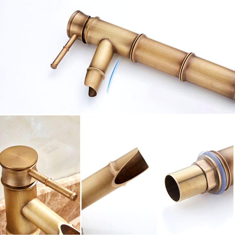 Vòi Nước Nóng Lạnh Bằng Tre Bền Bỉ Cho Bồn Rửa Nhà Tắm
