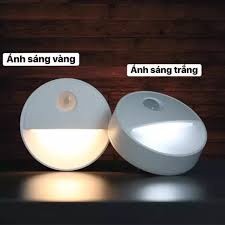 Đèn cảm ứng dán tường, đèn led cảm ứng chuyển động thông minh nhỏ gọn với 2 màu,màu sáng trắng và sáng ấm