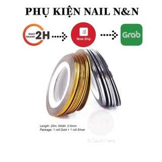 Dây line kim tuyến trang trí móng tay