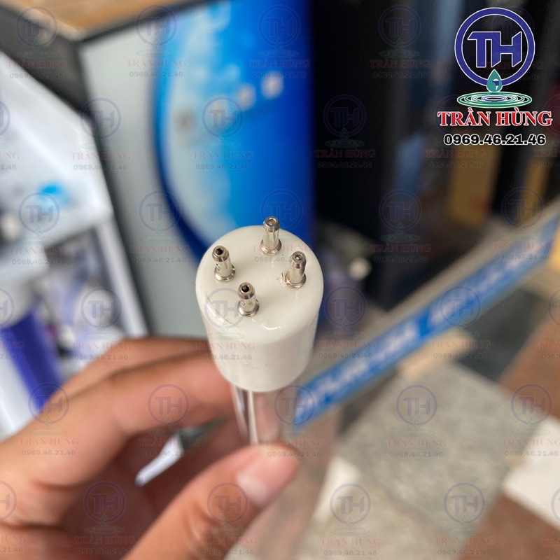 BÓNG ĐÈN UV 6W AQUAPRO ⚡️ XẢ KHO ⚡️  - 1 ĐẦU 4 CHẤU - ĐÈN UV DIỆT KHUẨN MÁY LỌC NƯỚC - ĐÈN UV MÁY LỌC NƯỚC