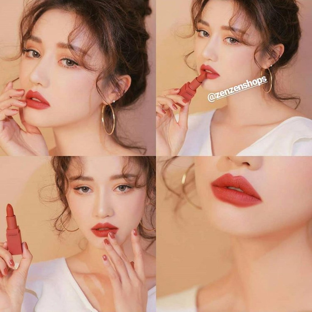 Son lì 3CE Mood Recipe Matte Lip Color #222 Step And Go - Đỏ Đất