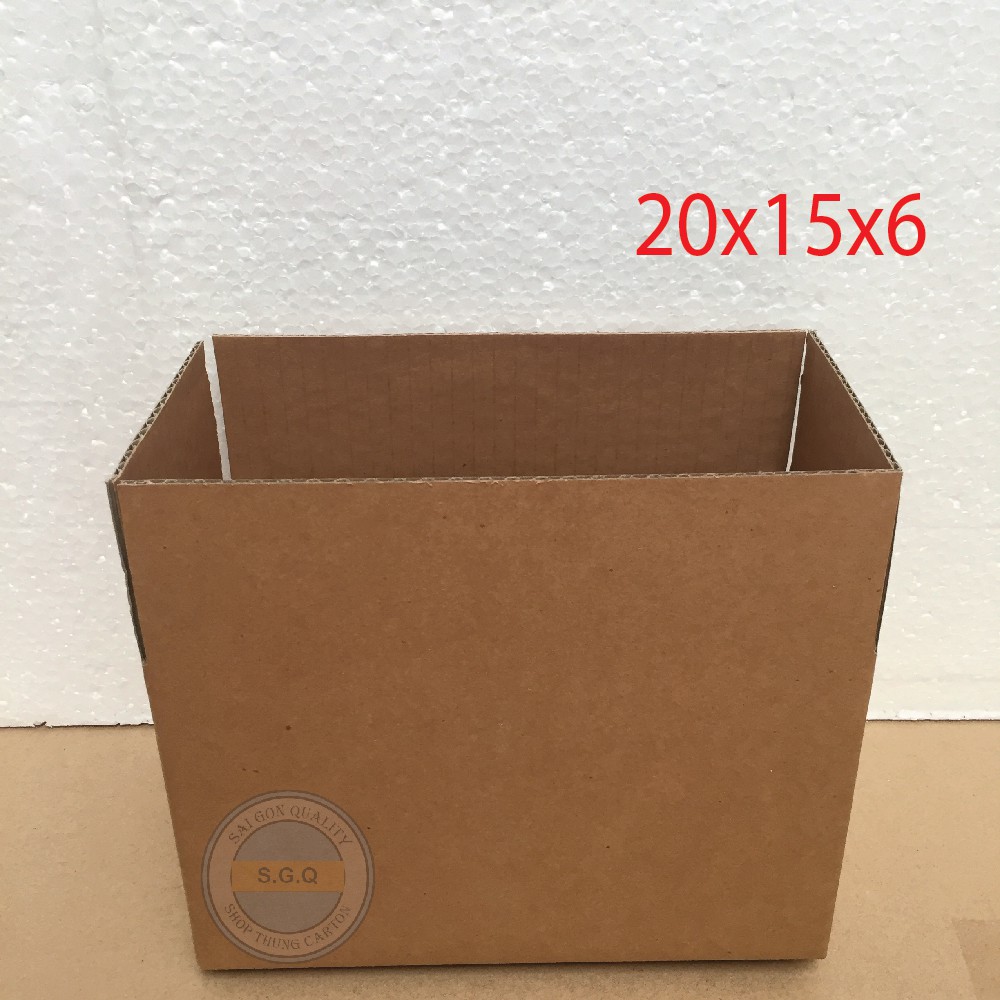 Hoả tốc hộp carton 20x15x6 - 50 Hộp