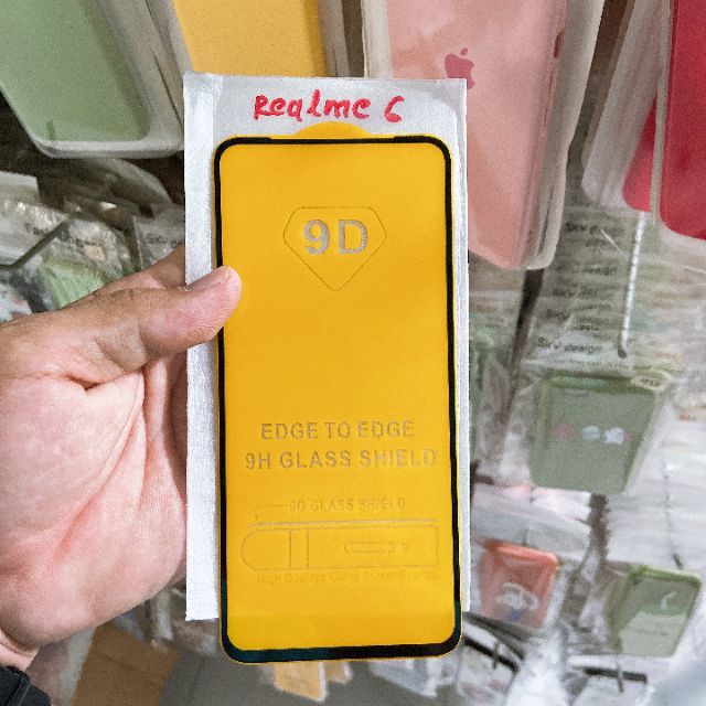 Kính cường lực full màn hình Realme 5/5i/5s/5 pro/Realme 6/6i/6pro/Realme 2/2pro/Realme C1/C2/Realme C3/C3i