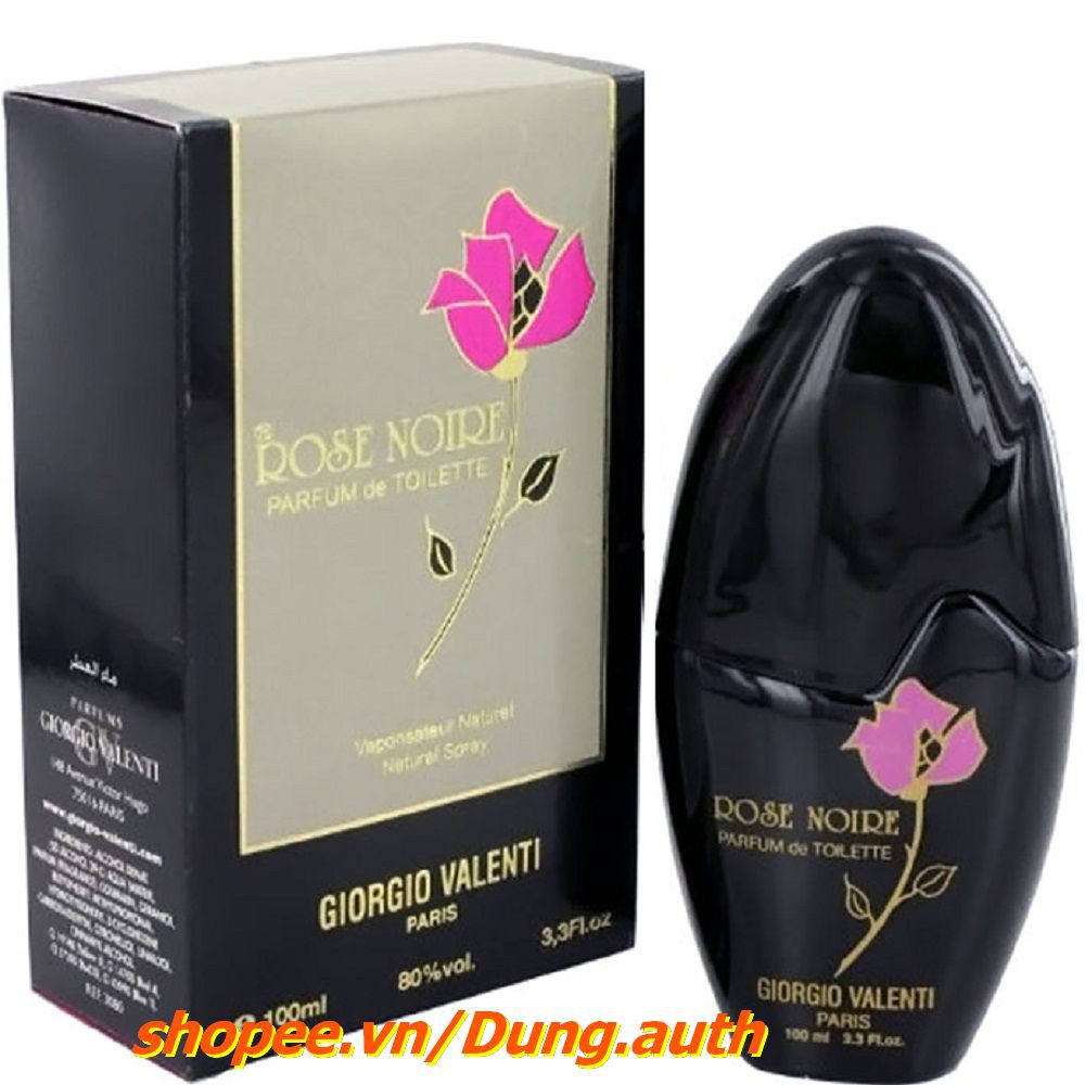 Nước Hoa Nữ 100ml Rose Noire Giorgio Valenti Chính Hãng.