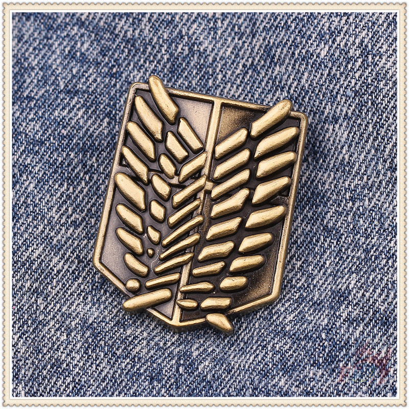 ★ Attack On Titan - Corps Emblem Series 01 Brooches ★ 1Pc Anime Scouting Legion / Stationary Guard / Military Police / Trainee Squad Fashion Doodle Enamel Pins Backpack Button Badge Brooch