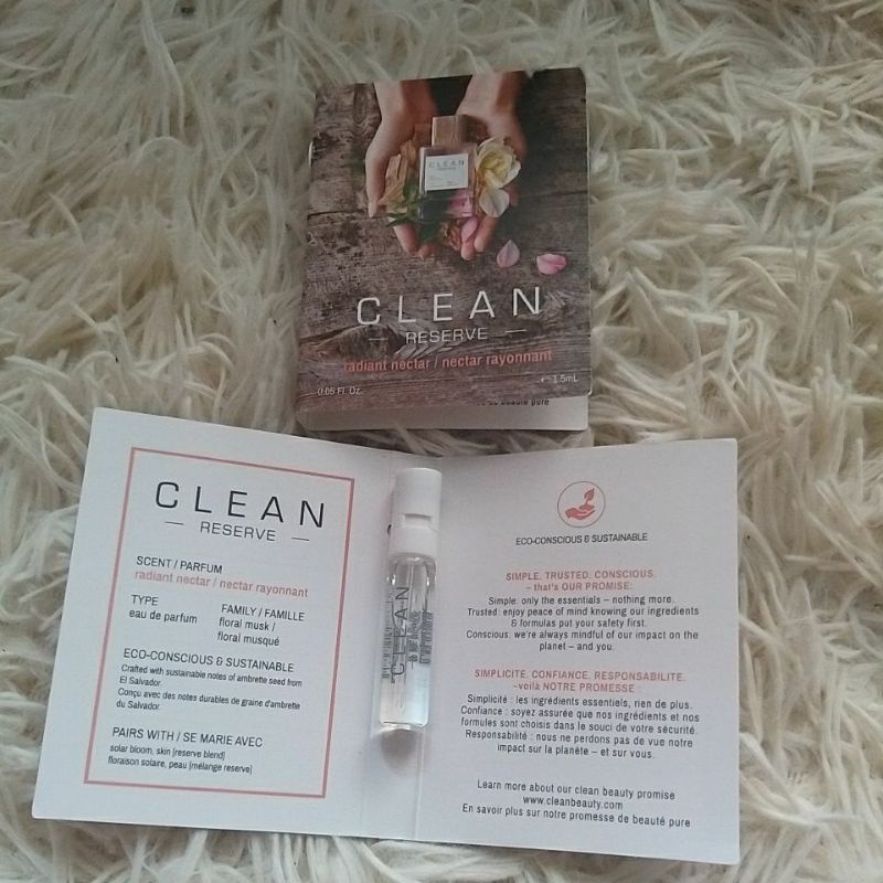vial mẫu thử nước hoa clean reserve 1.5ml