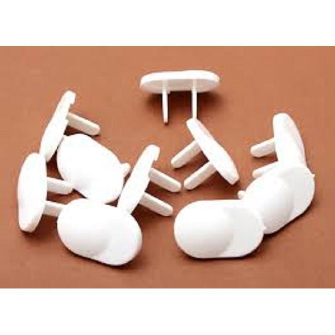 Combo 10 nút nhựa bịt ổ điện 2 chân an toàn cho bé giá rẻ [an toàn là trên hết]